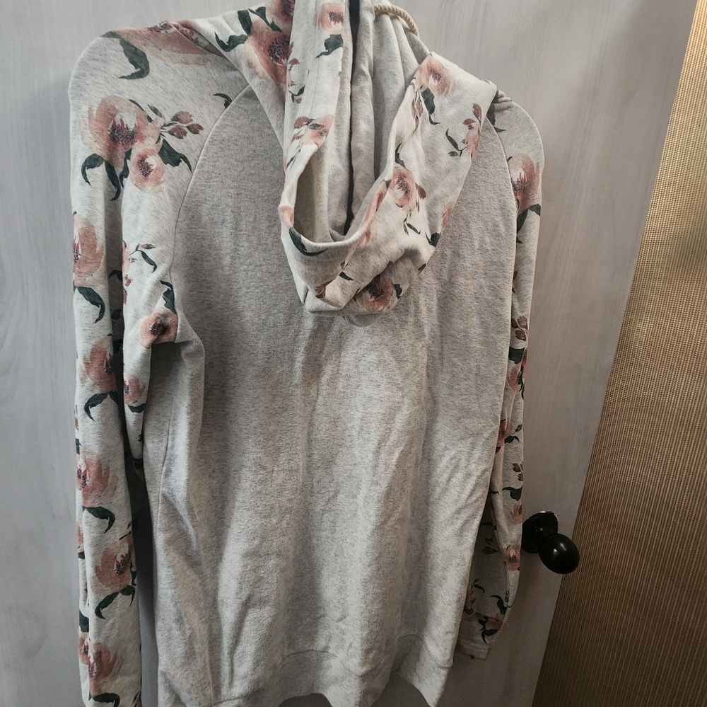 Ampersand cowl neck hoodie